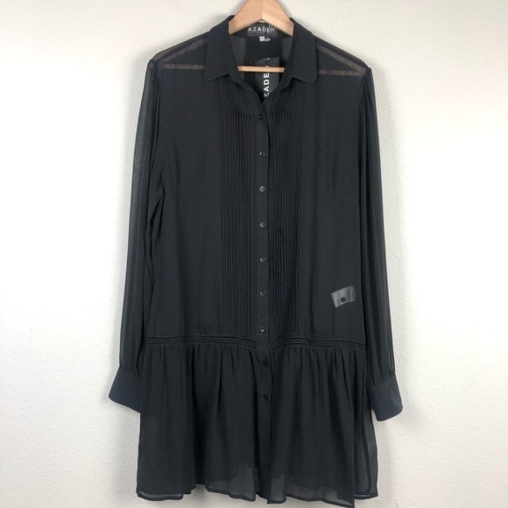 AZADEH BLACK SILK DRESS 4